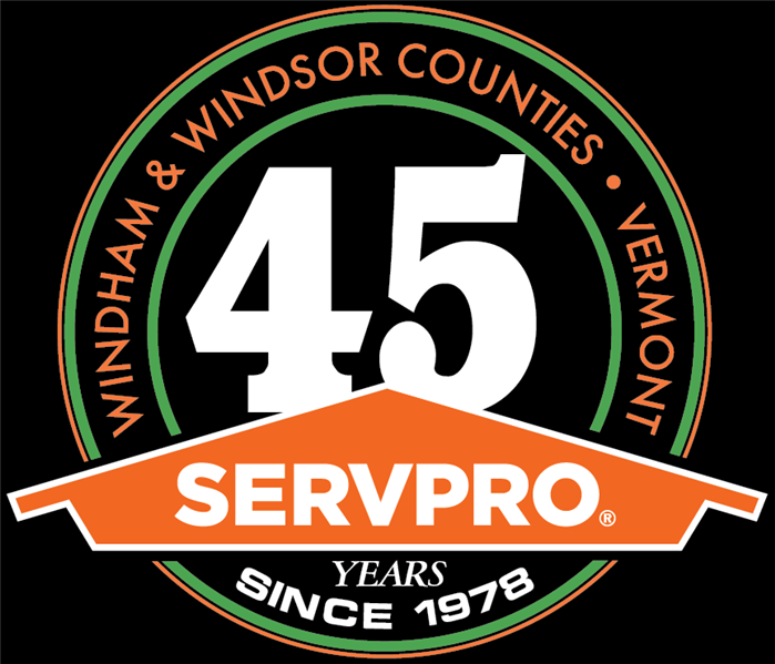 Logo celebrating 45 years in business.